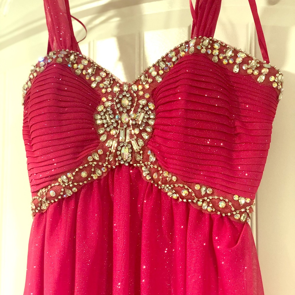 Sparkly Homecoming Dress with Custom Straps